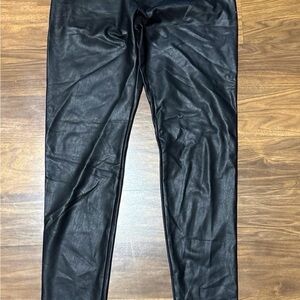 wild fable Black Faux Leather Leggings size Small